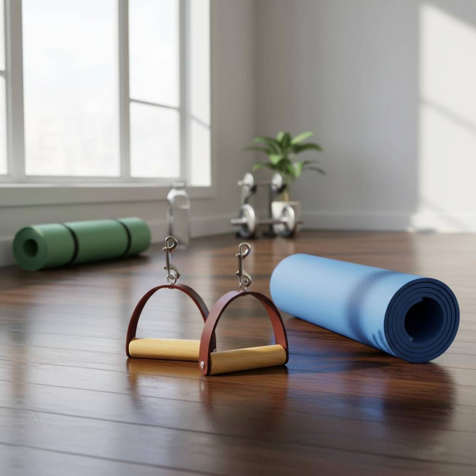 2Pcs/Set Pilates Leather Handl - đánh giá và giá Pilates & Yoga Vida