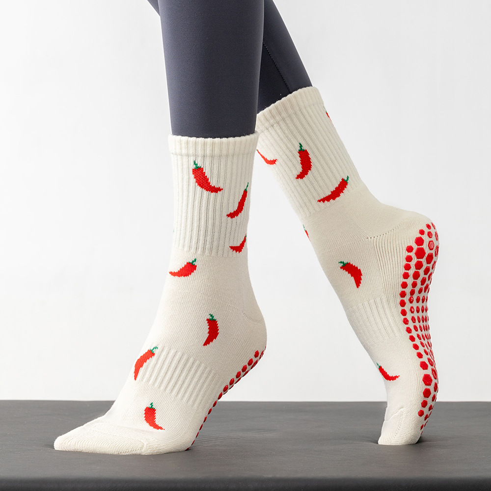 Yoga Socks Women Cotton Fruit  - đánh giá và giá Medias Para Pilates Y Yoga