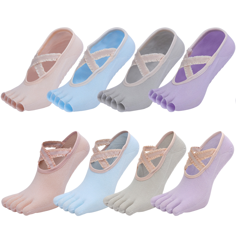 Five Finger Yoga Socks Lace Cr - đánh giá và giá Pilate Yoga Workout